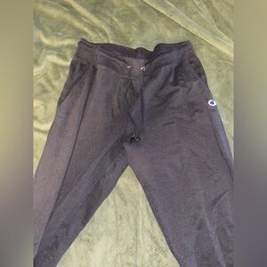Champion Black Sweatpants with Logo